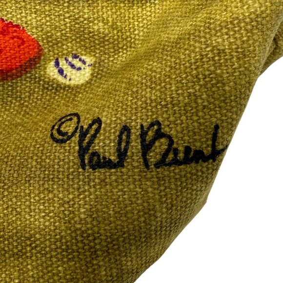 Paul Brent Colorful Beach Tote Bag Flip-Flop Print Canvas Zippered Summer Vibes - Picture 8 of 9